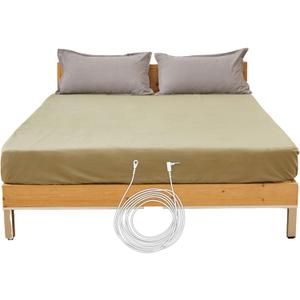 Grounding Earthing Sheet, 95% Cotton & 5% Silver Fibers, Reduces Inflammation, Insomnia & Pain, Twin/Full/Queen/King Sizes (Queen (60" X 80"))