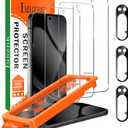 IMBZBK [Auto-Dust Removal] 3 Pack Screen Protector for Google Pixel 10 Pro XL [Phone Case Friendly], 3 Tempered Glass Camera Lens Protector Accessories, Military Grade Shatterproof