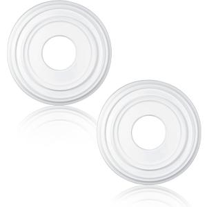 Cunno 2 Pieces Lighting PU Ceiling Medallion Ceiling Fan Cover Plate Medallion for Home Light Fixtures Trim, 12 Inch Od x 3.5 Inch ID(White)
