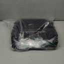 MINDEPOT 6 Pockets Acrylic Wall File Organizer, Clear Wall File Holder, Plastic Hanging Wall File Holder for Office, School and Home, Black