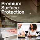 Clear Table Protector, USA Made, Safe, 24 x 36 Inch, 2mm Thick Ultra Smooth Vinyl, Clear Table Pad Mat for Coffee Table, Heavy Duty Table Mat for Work Bench