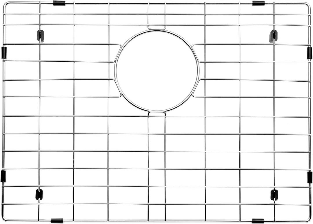 Serene Valley 19-1/4" X 14-1/8" Sink Grid, Rear Drain with Corner Radius R 3/8", NLW2015R, Medium
