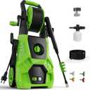 Pressure Washer 5000PSI 3.0GPM Power Washer with 4 Nozzles, Foam Cannon for Cleaning Cars, Driveways, Patios (Green)