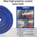 YASHINE PVC HOSE 2"*50ft, Pool Backwash Hose, Heavy Duty Reinforced Blue PVC Lay Flat Water, For Swimming Drain Pools and Clean Filters, with 2 Clamp