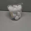 URATOT 25 Pack Snow Toy Balls for Kids Indoor, Plush Snow Fake Balls Soft Artificial Snow Fight Balls Set with Boxes for Winter Interactive Throwing Games