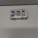 2 x AGVEE 3+3 6 Pack for iPhone 15 6.1" / 15 Plus 6.7" Camera Lens Cover Protector, Metal Ring 9H Tempered HD Glass Camera Cover Protector Film, Silver