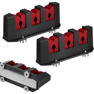 2 Pcs Magnetic Fishing Rod Holder for Car Fishing Pole Rack Vertical Rod Storage Holders for Truck Bed Boat Wall Garage Door (7.76 Inch, Red)