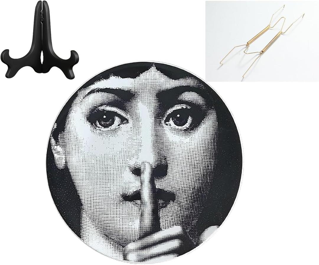 Decorative Plates Handmade Ceramic Ornament for Home&Office Wall Decors (with Hanger) (F9) Decorative Plates Handmade Ceramic Ornament for Home&Office Wall Decors (with Hanger) (F9)