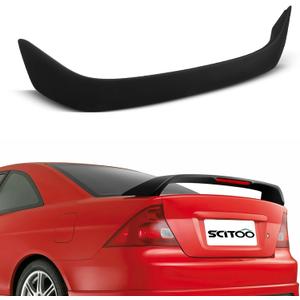 SCITOO Black ABS Rear Trunk Spoiler Wing 50.78 Inch x 4.33 Inch Replacement fit for 2001-2005 for Honda Civic