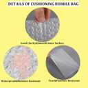 20Pcs Clear Bubble Out Bag Pouches,18x22 Inch Large Bubble Pouches Wrap Bag for Shipping, Double Shockproof Bubble Cushioning Wrap Bag for Moving, Storage and Packing Supplies for Fragile Items
