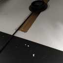 Cuspin Extra Large Wall Clock 36 Inch Modern Black Metal Clock with Walnut Wood Dial, Silent Non-Ticking Oversized Decorative Battery Powered Big Clock for Living Room, Kitchen, Office, Bedroom