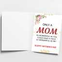 5 x Funny Mothers Day Card, Humorous Mother's Day Cards from Adult Son Daughter Child KidsToddler Baby, Happy Mothers Day Cards for Mom Mommy Mum