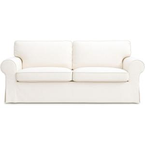 Ektorp Loveseat Cover Replacement for IKEA Ektorp Sofa Cover, Ektorp 2 Seater Sofa Cover Ektorp Couch Cover Only!(Polyester Daily Off White)