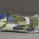 Tifuly Roses Artificial Flowers - 12 pcs Realistic Long Stem Fake Roses Mashup Style Silk Roses for DIY Bouquets Wedding Centerpieces Arrangements Home Party Decor（White & Blue）