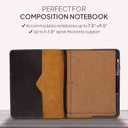 XL Leather Journal Cover 7.5 x 9.5 Inch Refillable Genuine Leather Notebook Cover for Composition Notebook, Planner & Diary Handmade Protective Travel Writing Case, Brown