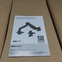 monTEK Single Monitor Arm for Max 45 Inch Ultrawide Screens Adjustable Monitor Desk Mount Holds 35 Lbs Cable Management with C Clamp/Grommet Desk Mount, VESA 75/100mm