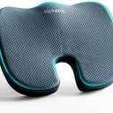 Mureon Seat Cushion for Office Chairs, Large Memory Foam Cushion for Car, Pressure Relief Ergonomic Chair Cushion with Non-Slip Cover for Soft Support for Hip All Day Comfort - Navy