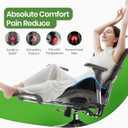 A-Pce Seat Cushion-Large Memory Foam Cushion for Office Chair-Sciatica & Lower Back & Coccyx Pain Relief-Coccyx Cushion for Car&Long Sitting at Work,Black