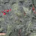 Timer & 50 LED - 9 Ft by 12 Inch Prelit Christmas Garland with Lights, Lighted Christmas Cedar Garland Realistic Soft Thickness Cypress Garlands Xmas Fireplace Mantle Table Doorframe Indoor Outdoor