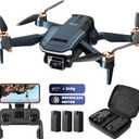 CHUBORY A77 4K HD Camera Drone for Adults - 2650ft WiFi FPV Range, 84 Mins Flight Time with 3 Batteries, Brushless Motor, Follow Me & Auto Hover, Beginner-Friendly Quadcopter (Crepuscular Fire Enwrap Melancholic Void Sable Blue)
