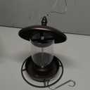 Metal Roof Bird Feeder - Chew Proof for Outdoor Hanging Wild Bird Seeds. Bronze (1.7lb:Bronze)