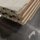 WPC Slat Wall Paneling,8-Pack 3D WPC Wood Wall Panels,Acoustic Wall Panels for Interior Wall Decor,Living Room,Bedroom,Golden Oak,95 x 6 in