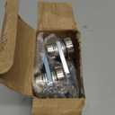 4 Wheel Trolley Assembly Roller Trolley - Use with 1-5/8" Wide and All 1-5/8" or Taller Strut Channel (Silver-2 Pack)