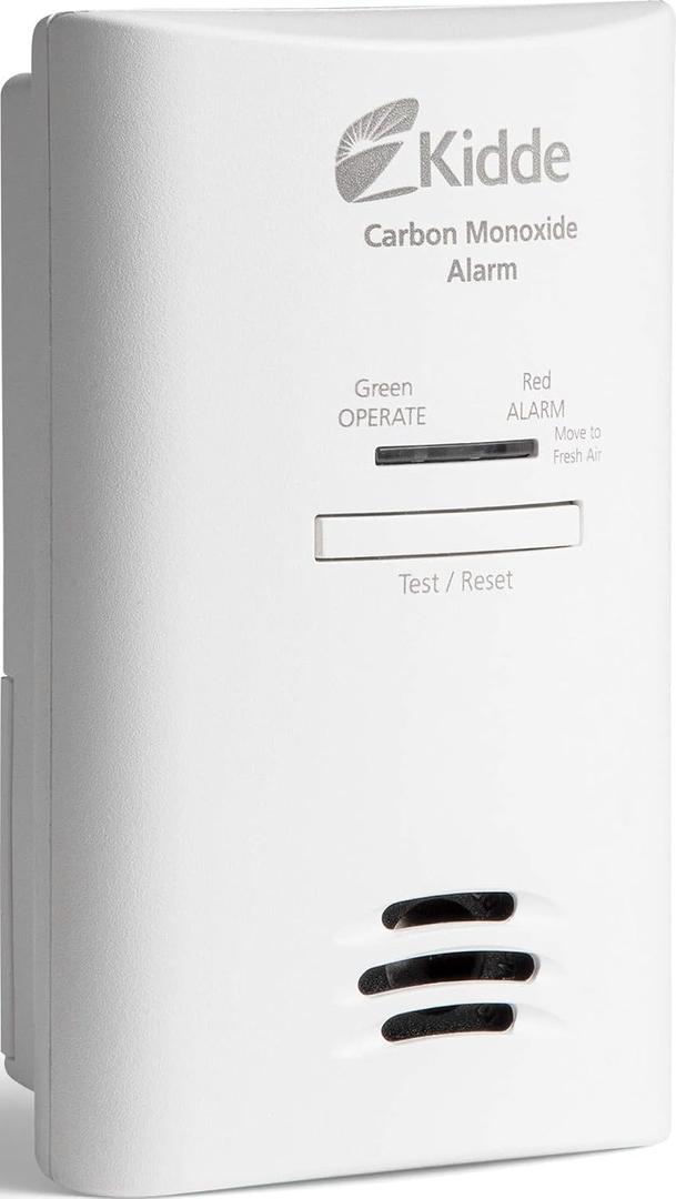 Kidde Carbon Monoxide Detector, Plug-in Carbon Monoxide Detector with AA Battery Backup, 85 dB Alarm, LED Status Light Indicators, 3rd Edition, EXP: 10 Years After Installation (1 Pack)