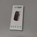 COMSOON Bluetooth Receiver for Car, Noise Cancelling 3.5mm AUX Bluetooth Car Adapter, Wireless Audio Receiver for Home Stereo/Wired Headphones, Hands-Free Call, 16H Battery Life - Black+Silver