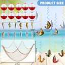 Gone Fishing Party Decorations Fish Decorations Fishing Party Banner Fishing Bobber Honeycomb Balls Fish Hanging Swirls Cotton Fish Net Decorations Fishing Theme Birthday Party Supplies