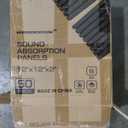 Acoustic Foam Panels, Sound Proof Foam Panels for Walls, Soundproofing Absorbing Panels Studio Noise Absorbing for Studio, Office, Home, 2" X 12" X 12"