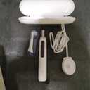 Oral-B iO Series 5 Rechargeable Electric Toothbrush with Visible Pressure Sensor to Protect Gums, 2 Minute Timer, 5 Cleaning Settings, 1 Replacement Toothbrush Heads, and Travel Case, White