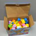 100PCS Rubber Ducks, Random Assortment Ducks Bulk, 2 Inch Mini Rubber Duckies for Toddler Bath Toys, Kids Bath Pool Toys Birthday Gifts Party Favors