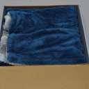 KKV Full-Sized SUV Drying Towel, 48x24 Dual Sided Microfiber Car Cleaning Towel with Twisting Yarn Technique, 1400GSM Super Absorbent, Scratch-Free, Machine Washable (LightGrey-MarineBlue)