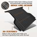 TripleAliners Truck Mat Compatible with 2019-2023 Ford Ranger 5FT Accessories, Truck Bed Mat Heavy Duty Custom Fit All Weather Protection TPE Pickup Liner