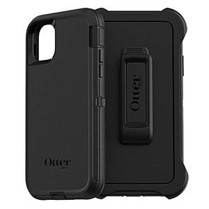 OtterBox iPhone Defender Series Case - Black, Rugged & Durable, with Port Protection, Includes Holster Clip Kickstand 3x6,5"
