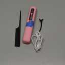 Cordless Hair Straightener and Curler 2 in 1 Mini Lightweight and Small USB Rechargeable with 4500mAh Battery 10s Fast Heating Portable Ceramic Flat Iron for Travel (Pink)