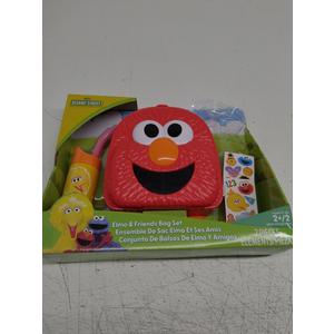 Just Play Elmo And Friends Backpack Set
