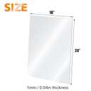 Egofine Plexiglass Sheets Acrylic Sheets 6 Pack of 18x24 0.04 Thick Clear Plastic Cast Transparent Plexi Glass for Crafting Projects, Replacement Picture Frame Glass, DIY Display, Easy to Cut