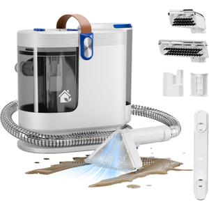 Portable Carpet Cleaner Machine, Carpet Shampooer, 15Kpa Upholstery Cleaner with 3 Tools, 54oz Large Water Tank, 16.4ft Power Cord, Spot and Stain Deep Cleaner for Rug, Couches, Car,Teal