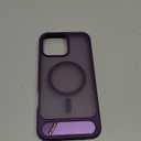 Temdan Magnetic Compatible with iPhone 16 Pro Max Case, [Built-in Invisible Kickstand][Compatible with MagSafe] [Military Grade Shockproof] Slim Translucent Matte Phone Case for iPhone 16 Pro Max 6.9" (Purple)