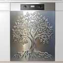 Dishwasher Magnet Sticker Cover Panel Decal Refrigerator Magnetic Sticker Decorative for Kitchen Decoration,Fridge Door Cover,Home Appliances Decor Stickers (Tree of Life 1, 23.03"x25.59"), 23"x26"