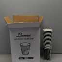 Lamosi Disposable Coffee Cups 16 OZ 90 Pack, Paper Coffee Cups 16 OZ for Hot Drinks or Cold Beverages, Insulated Corrugated Ripple Wall Cup No Lids for Office, Cafe, Home or Travel (Black)