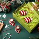 Soulchen 4 Pcs Funny Christmas Ornament for Tree 3D Christmas Pendant, Piggy in Blankets Handmade Hanging Cheeky Home Decorations Gifts for Friends Family