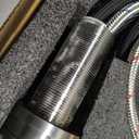 Pull Down Kitchen Faucet with Cup Washer Brushed Nickel