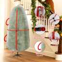 Upright Christmas Tree Bag for 6-6.5 Foot Tree, Heavy Duty Storage Bag for Artificial Xmas Tree, PE Material Waterproof Tear-Resistant Tree Cover with Reinforced Handles, Stand Up Storage Solution