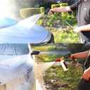 YAMATIC Short Pressure Washer Gun with Swivel, 5000 PSI Power Washer Wand Stubby Trigger Handle with 3/8" Plug & M22-14mm Male Inlet, 1/4" Quick Connect Outlet for Foam Cannon Car Wash