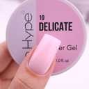 IN.HYPE UV/LED Camouflage Hard/Builder Gel for Nail Extension/Strengthening/Overlays (Delicate)