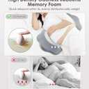 Pregnancy Pillows for Sleeping, Memory Foam Maternity Pillow Support for Back Belly HIPS, Adjustable Travel Wedge Pillow for Pregnant Women, Side Sleeping Pregnant Pillows with Cooling Pillowcase