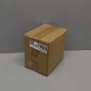 100 PCS Gold and White Plastic Plates, 7 inch White Disposable Plates for Party, Plastic Dessert/Salad Plates